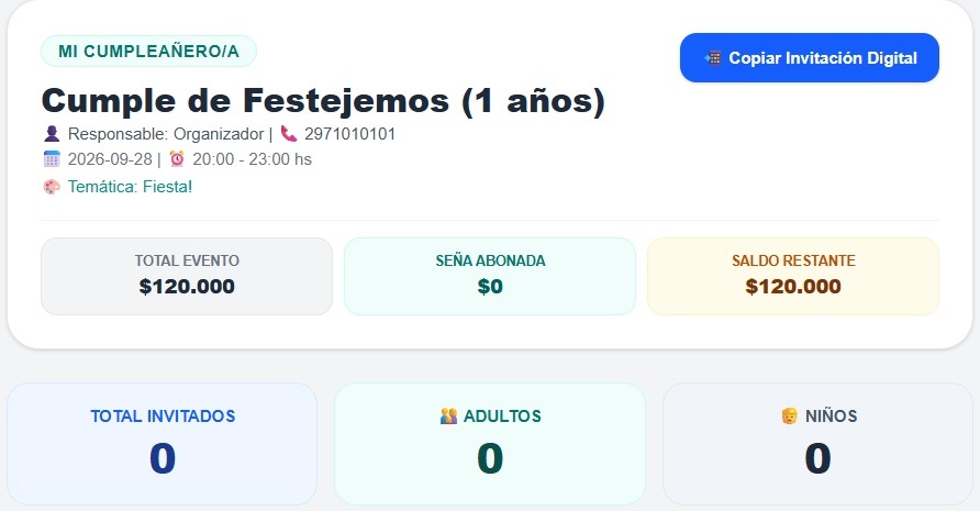 Control de Eventos